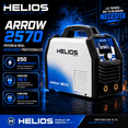 thumbnail image 2 of MAQUINA DE SOLDAR 250 AMPERES INDUSTRIAL HELIOS ARROW 2570 110/220V MMA, MMA PULSADO, TIG PULSADO, 2 of 7