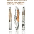 thumbnail image 4 of VinOrama Waiters Corkscrew Wine Opener Rosewood Handle 3-in-1 Beer Bottle Opener and Foil Cutter, The Best Choice of Professional Waiters and Bartenders Around the Globe, 4 of 7