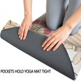 thumbnail image 3 of Pioneer Flower Floral Print Pattern Hot Yoga Mat Towel Non Slip for Hot Yoga - Quick-Drying Yoga Mat Cover with 4 Corner Pockets with Travel Bag - Hot Yoga Towel Non Slip 74"x26", 3 of 6