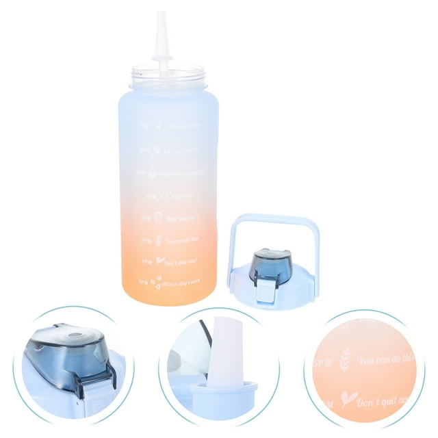 OUNONA Bouteille d'Eau à Changement de Couleur Couleur Assortie PC PP Silicone Boisson Lot de 1 Rentrée Scolaire