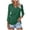 Dark Green, variant on Womens Shirts Tops Solid Color 3/4 Sleeve V Neck Dressy Casual Three Quarter Length Tunic Plain Tees Blouses Dark Gray M