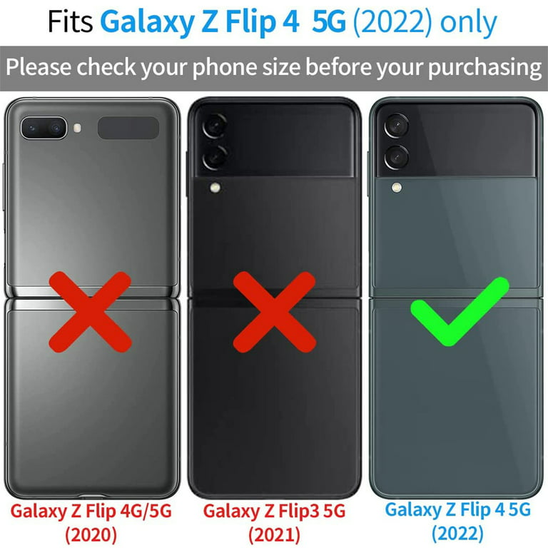Dteck for Samsung Galaxy Z Flip 4 5G Case with Crossbody Chain