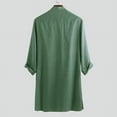 thumbnail image 6 of INCERUN Men's Long Sleeve Kurta Shirt Traditional Kaftan Indian Shirts Tunic Long Tops, 6 of 6