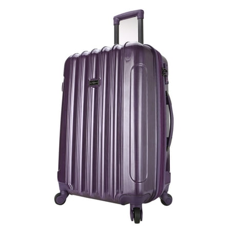 KAYLA BY TPRC 24" HARDSIDE EXPANDABLE ROLLING UPRIGHT - PURPLE