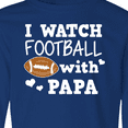 thumbnail image 4 of Inktastic I Watch Football with My Papa Long Sleeve Youth T-Shirt, 4 of 5