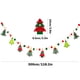 thumbnail image 3 of Guirnalda Navideña con Luces y Banderines, Decoración de 3 M con Pompones Multicolores, Adornos Colgantes para Interiores con Papá Noel, Muñeco de Nieve y Árbol | Decoración Festiva para Fiestas, 3 of 6