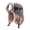Gray, variant on Unisex Winter Aviator Trapper Hat with Goggles, Cute Panda Embroidery Warm Pilot Cap, Khaki