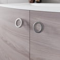 thumbnail image 4 of Eviva Romina 28"W x 22"D Gray Oak Wall Mount Bathroom Vanity with White Acrylic Countertop and Integrated Sink, 4 of 11
