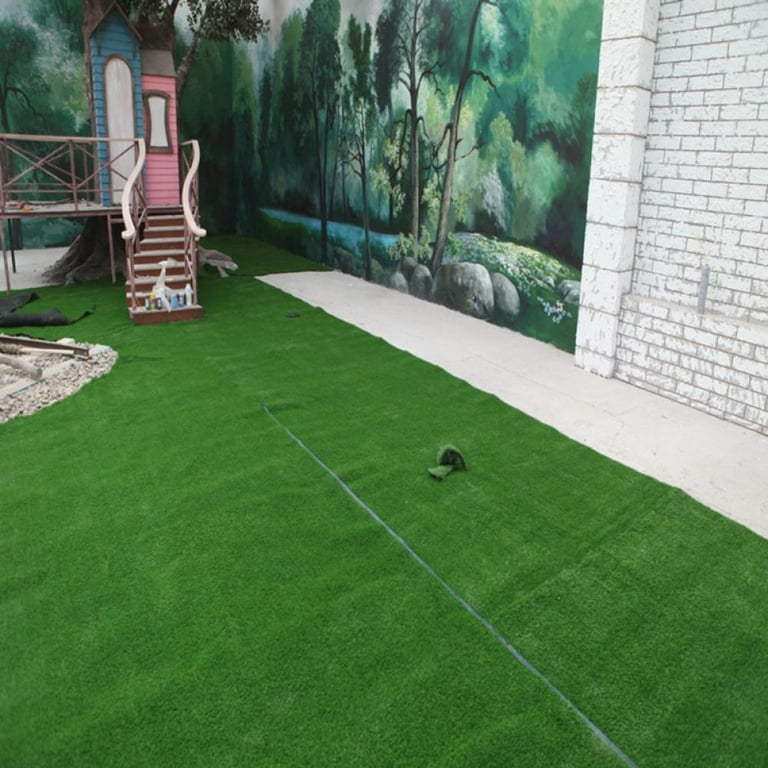 Artificial Turf Grass Lawn 5 FT x8 FT, Realistic Synthetic Mat, Indoor  Outdoor Garden Landscape for Pets,Fake Faux Rug with Drainage Holes