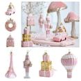 thumbnail image 2 of Pink Christmas Hanging Decoration Wreath Car Gift Box Xmas Ornament Ball Shopwindow Party Supplies Christmas Tree Ornament, 2 of 5