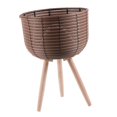 thumbnail image 4 of Plant Basket with Stand Decorative Flowerpot Modern Rattan Basket Flower Pot for M, 4 of 9