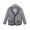 Gray, variant on Girls Blazer Jacket 100% Cotton Preppy Gray with Navy Trim & Gold Buttons for School, Special Occasions, Kids to Preteen 2-12 Years,Size 2-3 T