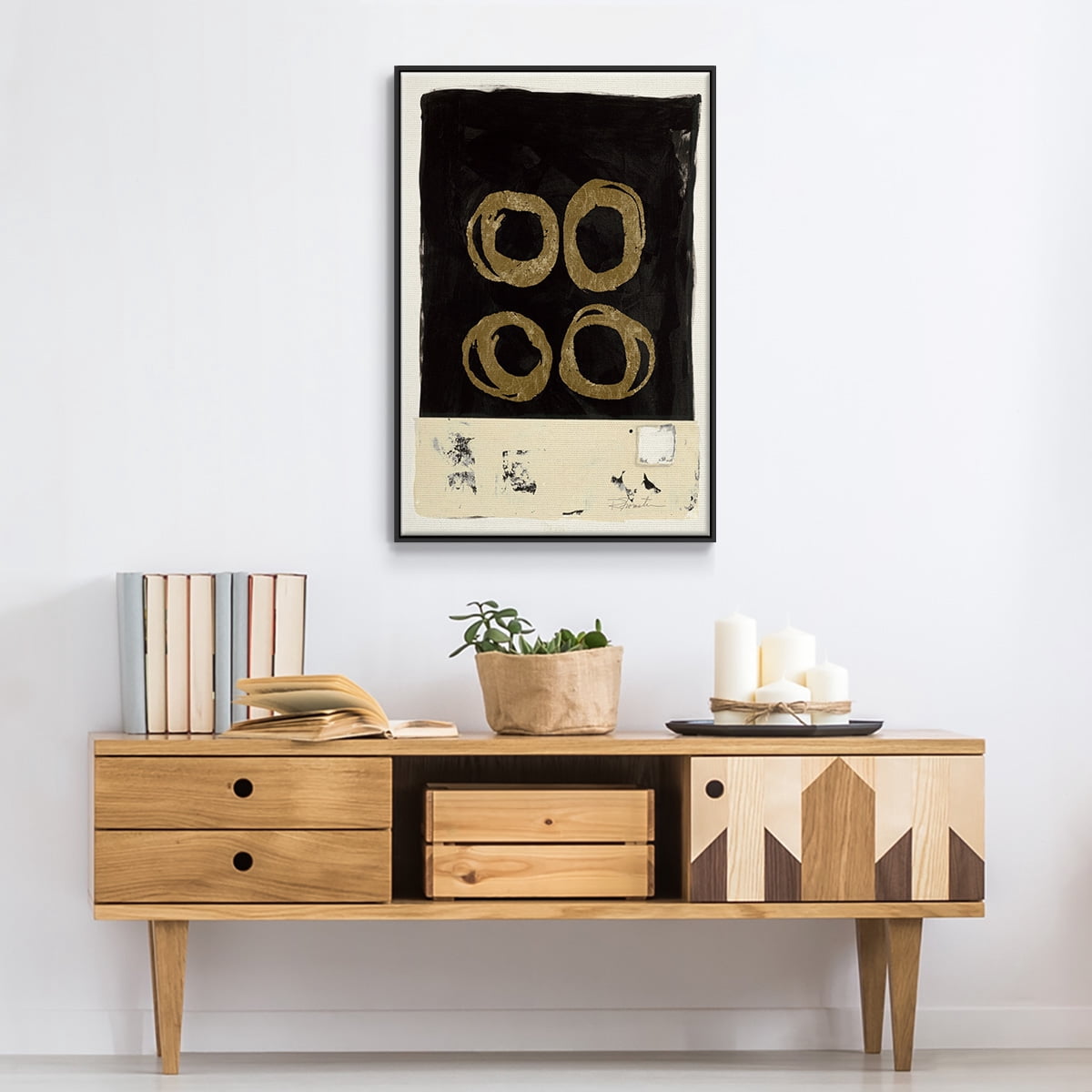 Standing Strong II Framed Premium Gallery Wrapped Canvas - Ready to Hang - 17 x 25 - Black Floating Frame