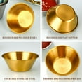 thumbnail image 7 of Pebbuoy Stainless-Steel Sauce Dish Food Grade BPA Free Rustproof Polished Surface Serving Appetizer Plate Bowl Cup Kitchen Supplies, 7 of 7