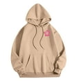 thumbnail image 5 of Srogem Hoodie for Teen Girls Graphic Hoodies Cute Preppy Sweatshirt Long Sleeve Drawstring Tops with Pockets, 5 of 6
