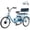 blue, variant on MENGFANMIN Electric Tricycle for Adults,3 Wheel Trike 24 inch,36V13AH Li-Battery,Tricycles up to 45 Miles with Seat and Baskets 700w Brushless Motor