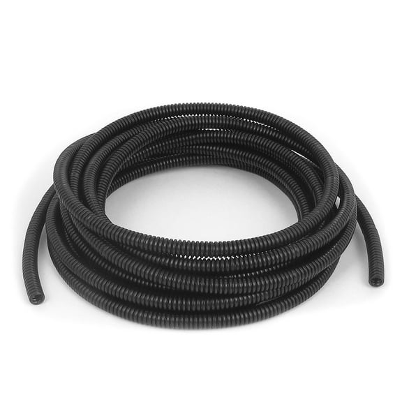 5mm Inner Dia. Flexible Corrugated Bellows Tube Hose Cable Tube 4.2m Long