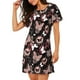 thumbnail image 2 of Fotbe Butterfly Bata de Dormir para Mujer con Estampado, Camisón de Algodón de Manga Corta, Ropa de Dormir Casual, 2 of 6