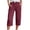 #14 Wine 【Mix, Match & Rotate: Stock Up on Daily Colors】, variant on Plus Size Women's Casual Cotton Linen Shorts Drawstring Elastic Waist Shorts with Pockets Solid Lightweight Summer Beach Vacation Travel Outdoor Hiking | UKHCCC,Army Green 3XL