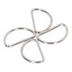 thumbnail image 3 of Clips De Hebilla En Forma De D, Anillos En D De Metal 100 Piezas Superficies Más Suaves Mano De Obra Exquisita Para Cinturones De Bricolaje ANGGREK Otros, 3 of 8