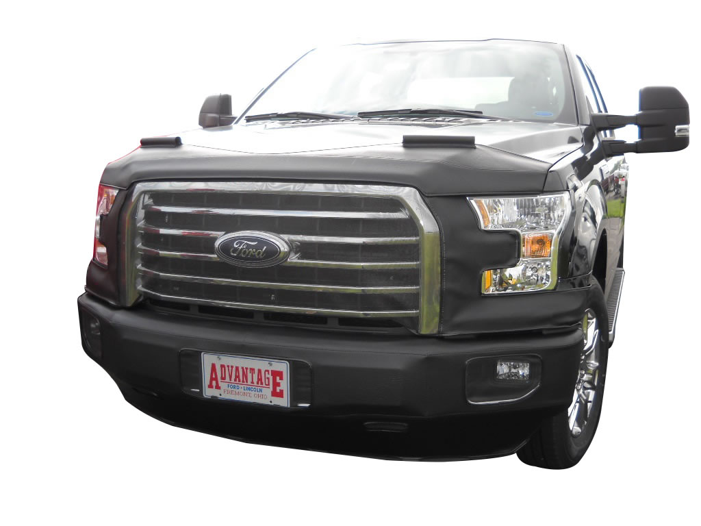 LeBra Front End Mask Cover Bra For 2013-2020 Dodge Ram 1500 – With Fog Lights, No Flares, Black - View #2