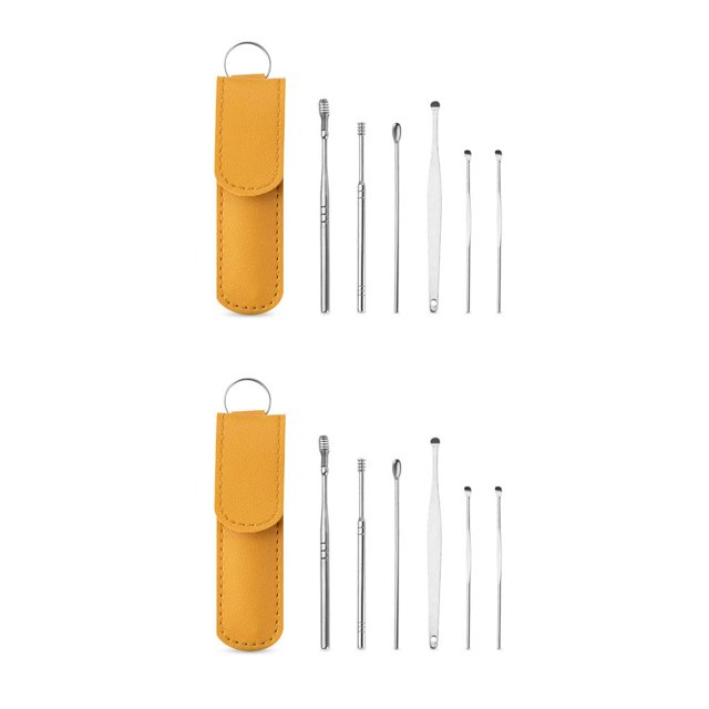 Seitruly 6 piezas de selección de orejas herramienta de eliminación de eliminación de cera para interior de oficina dormitorio accesorios de Type2 NO2