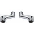 thumbnail image 1 of Shower elbow fitting, brass elbow reducing fitting, adjustable swivel arm, wall elbow fitting, offset fitting 1/2 3/4, chrome A.., 1 of 3