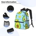 thumbnail image 3 of Easygdp Cartoon Avocado Mochila Casual para Portátil, Mochila para Escuela, Viajes, Negocios, 3 of 6