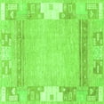 thumbnail image 1 of Ahgly Company Indoor Square Abstract Green Modern Area Rugs, 5' Square, 1 of 4