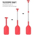 thumbnail image 3 of Adjustable, Telescopic Mini Paddle, Portable Aluminum Alloy Shaft, T Handle with PVC , Great for Boating, Convenient Portability, Telescopic and Adjustable, 21.2 - 41.7in, 3 of 7
