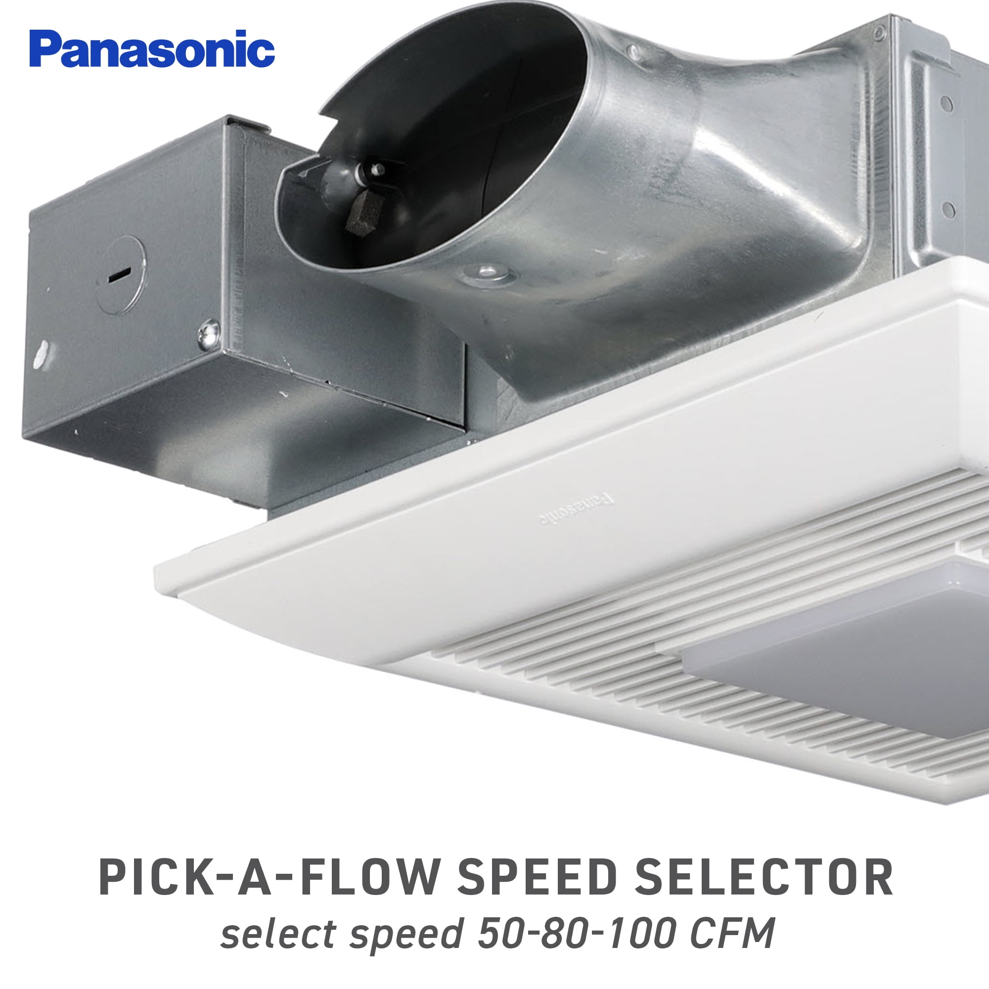 Panasonic FV-0510VSL1 WhisperValue DC Ventilation Fan/Light, Speed Selector, Low Profile, Quiet Sansujyuku sansujyuku.com