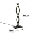 thumbnail image 5 of Artika Wavey Modern Table Lamp, Black, 5 of 5