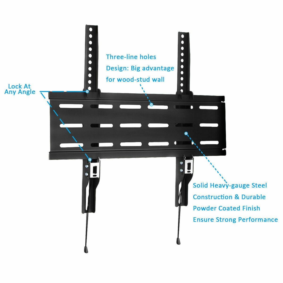 LCD LED Plasma Flat TV Wall Mount Bracket 32 37 42 46 50 52 55 60 65 70/" Tilt