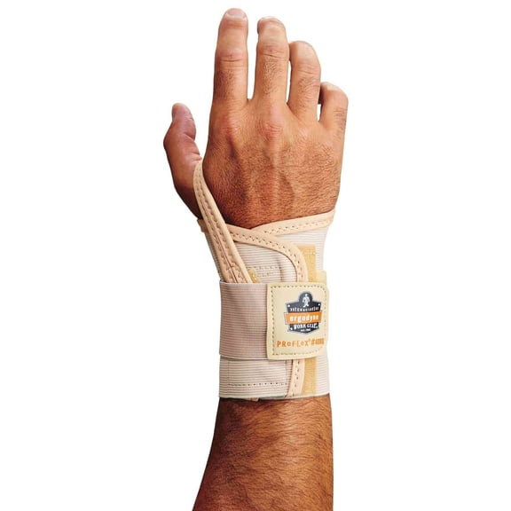 Ergodyne ProFlex® 4000 Single Strap Wrist Support, Tan, S-Left