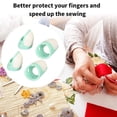 thumbnail image 4 of Dedal de costura protección 4 piezas puntas de los dedos de silicona silicona suave de alta dureza para manualidades de costura DIY ANGGREK Otros, 4 of 8