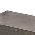 thumbnail image 4 of 1 Drawer Faux Concrete Nightstand with Metal Handle and Angled Legs, Gray, 4 of 5