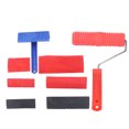 thumbnail image 4 of Wood Graining Roller Set, Rubber Wood Pattern Roller Easy Operation No Deformation With Handle For DIY Wall Floor Decoration, 4 of 8