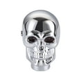 thumbnail image 2 of Skull Gear Knob, Automatic Car Shift Lever, Universal Skull Head Gear Knobs with Red and Blue Light Eyes, Comfortable Aluminum Alloy, 2.7x1.7 Inch Car Interior Accessories, 2 of 6