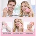 thumbnail image 4 of Silicone Facial Cleansing Brush, Manual Waterproof Face Scrubber for Exfoliating Skin Care, Soft Washing Brush for Men Women Daily Use, Pink, 4 of 5