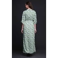thumbnail image 5 of Bimba Rayon Monstera Leaves Womens Printed Side Slit SummerÂ&nbsp;DressÂ&nbsp;Long Maxi Gown-Medium, 5 of 6