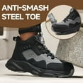 thumbnail image 2 of LAoutun Work Boots for Men Steel Toe Boots Wear-resistant Indestructible Construction Boots, 2 of 6