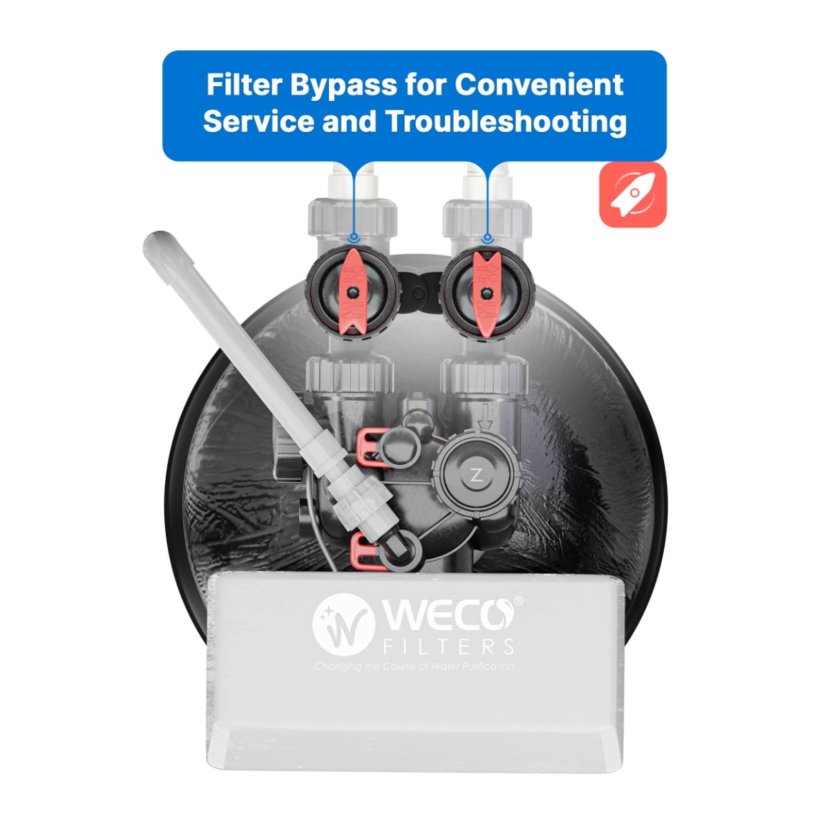WECO AAL-0948 Backwashing Whole House Water Filter for Fluoride and Arsenic Reduction