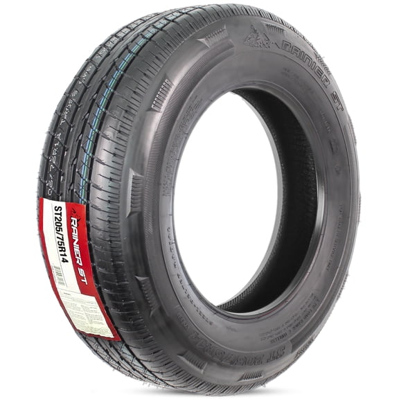 eCustomrim ST205/75R14 Steel Belted Radial Trailer Tire Load Range D 2040# 6 Yr Warranty