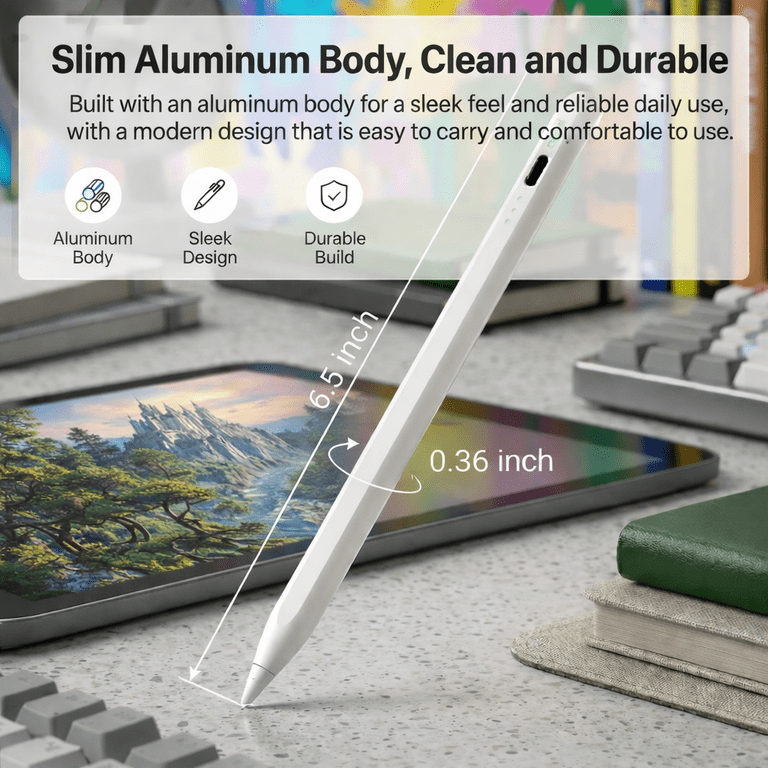 NIUTA Universal Stylus Pen, Rechargeable, Type-C Charging photo 5