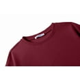 thumbnail image 3 of Arshiner Boys Sweatshirts Long Sleeve Crewneck Pullover Shirt Kids Fashion Fall Winter Sweater Size 6-14 Years Wine Red 150, 3 of 7