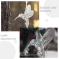 thumbnail image 2 of 2 piezas de colibrí iridiscente decoración colgante de colgantes adornos de pájaros transparentes con cuerda colgante para decoraciones de fiesta en el hogar, 2 of 7