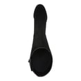 thumbnail image 3 of GIANI BERNINI Womens Black Goring Button Accent Lennoxx Round Toe Block Heel Zip-Up Leather Dress Boots 11 M, 3 of 4
