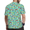 thumbnail image 2 of Wukai Mushrooms Print Men's Short-Sleeved Mesh T-Shirt,Quick-Dry Short Sleeve Workout T-Shirt-5X-Large, 2 of 8