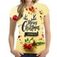 thumbnail image 1 of Camiseta de Navidad para mujer, camisetas de manga corta con cuello redondo en 3d de Año Nuevo, camisetas Kawaii de Navidad, ropa overiszed para mujer Y2K 2023, 1 of 4