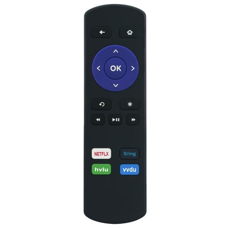 Replacement Remote fit for Roku Media Player 1 2 3 4 (LT, HD,XD, XS) with M-GO Netflix Amazon Blockbuster, NOT Support Streaming Stick (HDMI or MHL) & TV or Game